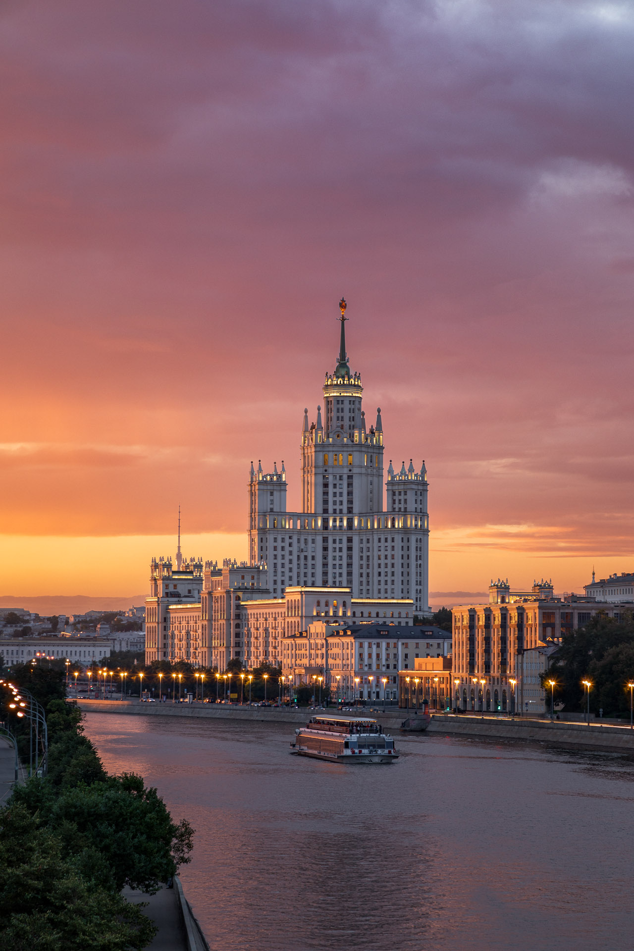 Москва на закате